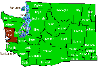 Washington counties map